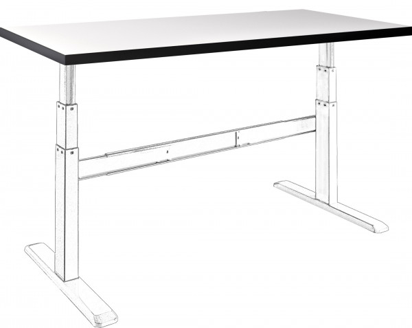 celexon HPL Table top 150 x 75 cm- White