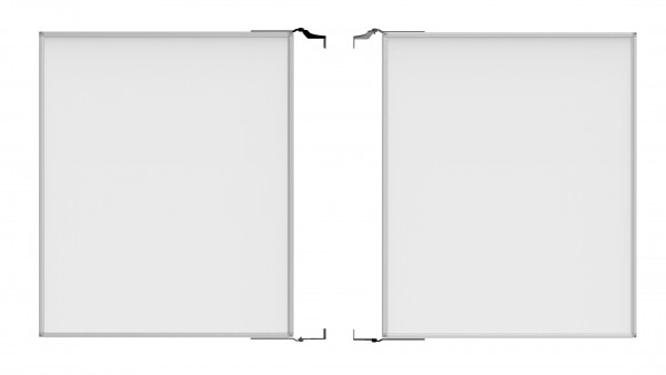 celexon Expert whiteboard wing with lines for 75" displays