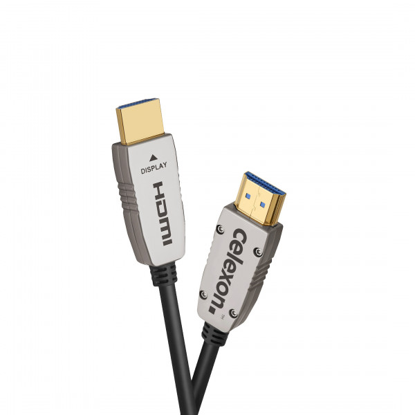 celexon UHD Optical Fibre HDMI 2.1 8K Active Cable 15m, Black